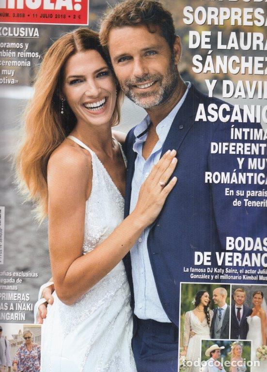 Coleccionismo de Revista Hola: REVISTA HOLA N&ordm; 3858 A&Ntilde;O 2018. BODA DE LAURA SANCHEZ Y DAVID ASCANIO. BODAS DE VERANO.