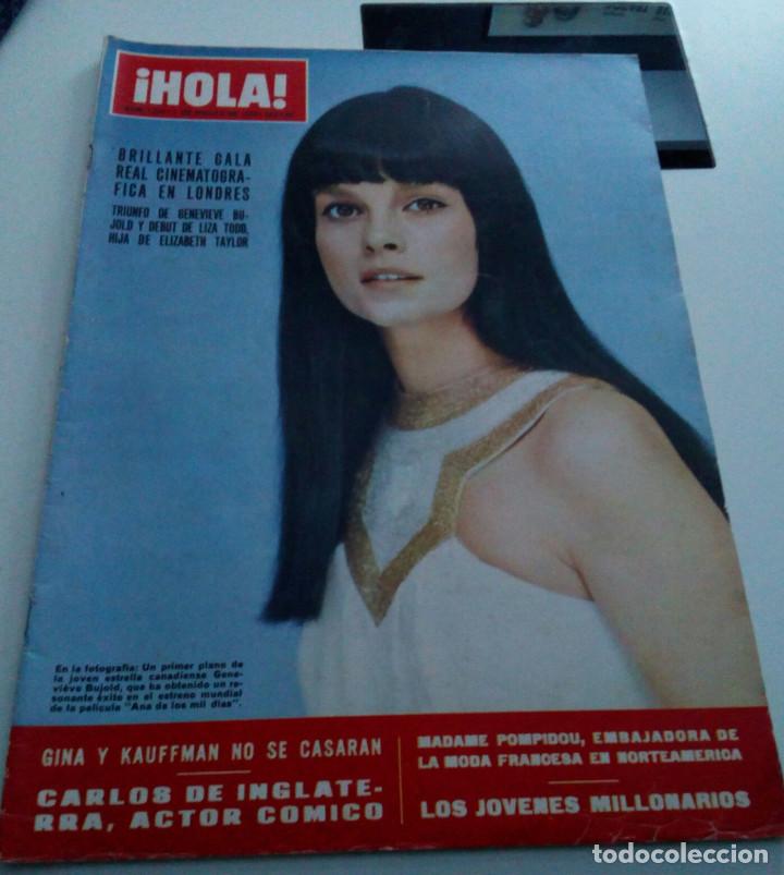 Collectionnisme de Magazine &iexcl;Hola!: GENEVIEVE BUJOLD.GALA CINE LONDRES.CARLOS DE INGLATERRA.KAUFFMAN.LIZA TODD.REVISTA HOLA N&ordm;1332.19701
