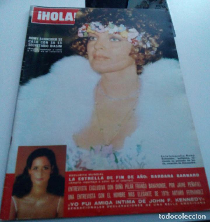Coleccionismo de Revista Hola: ROMY SCHNEIDER.BARBARA BARNARD.PILAR FRANCO.ARTURO FERNANDEZ..REVISTA HOLA N&ordm; 1.636.ENERO 1976.