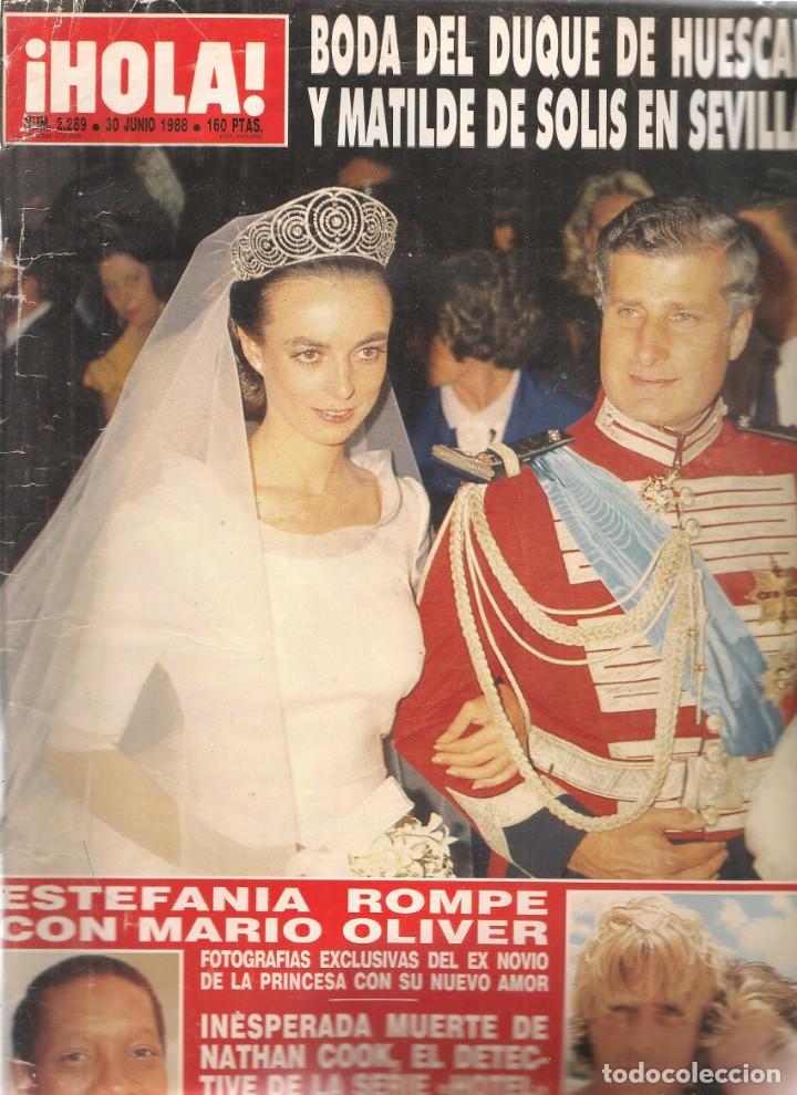 Collectionnisme de Magazine &iexcl;Hola!: &iexcl;HOLA!. N&ordm; 2289. BODA DEL DUQUE DE HUESCAR. 30 JUNIO 1988.  (ST/MG.B)