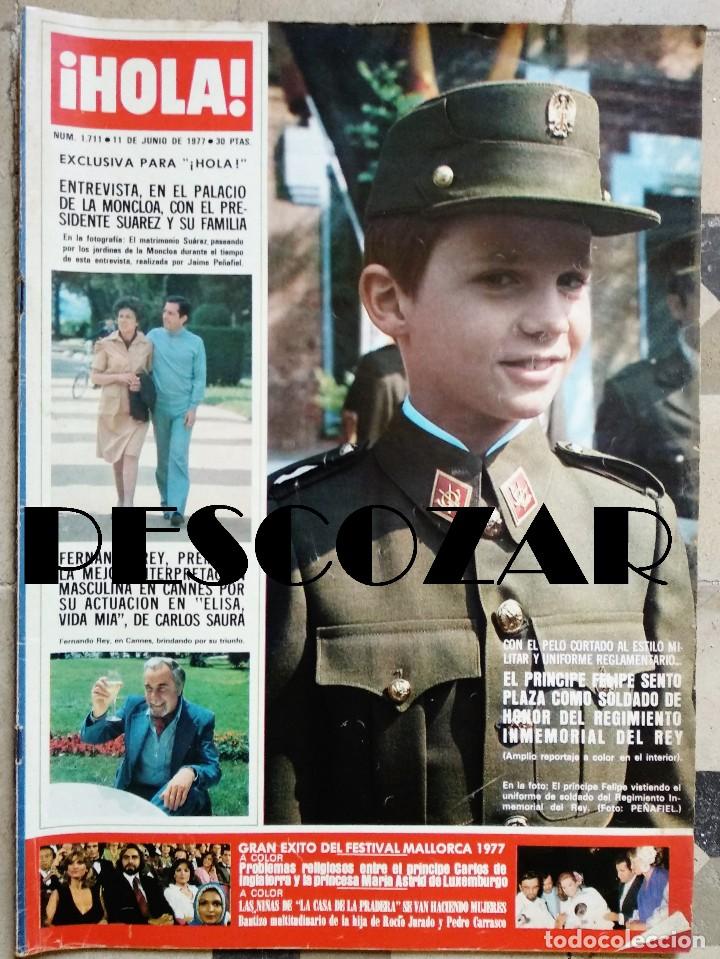 Sammeln von Zeitschriften &iexcl;Hola!: REVISTA HOLA N&ordm; 1711 - 11 JUNIO 1977 - FELIPE DE BORB&Oacute;N, FERNANDO REY, CATHERINE SCHELL, MELISSA SUE