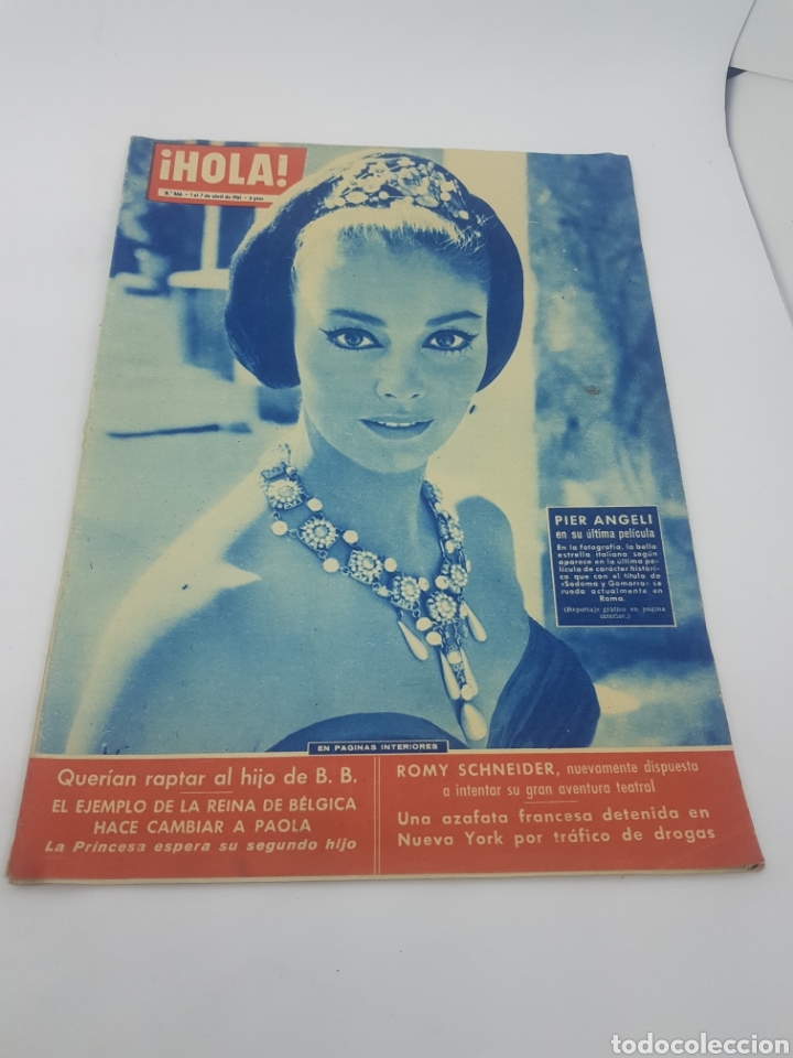 Coleccionismo de Revista Hola: Revista Hola n&uacute;mero 866 abril 1961 Pier Angeli Romy Schneider
