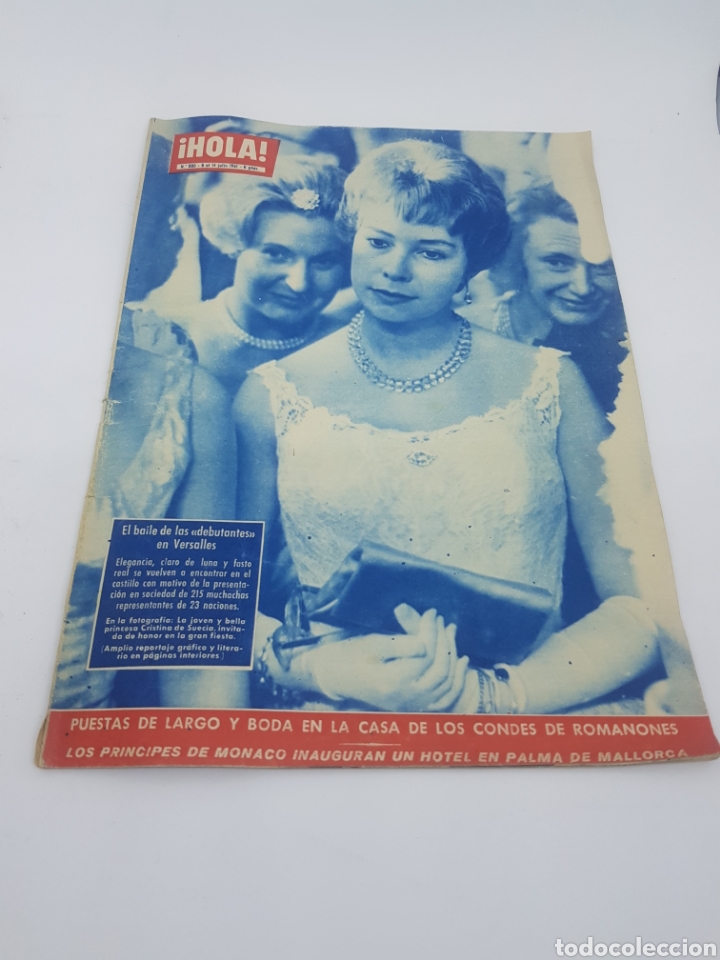 Coleccionismo de Revista Hola: Revista Hola 880 julio 1961 condes de Romanones pr&iacute;ncipes de M&oacute;naco