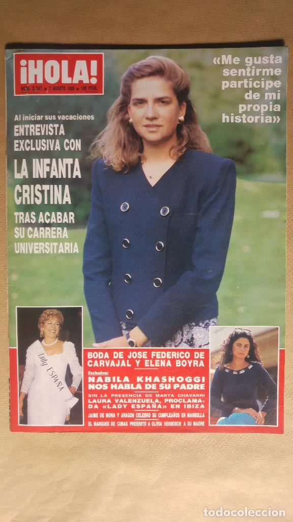Coleccionismo de Revista Hola: HOLA. TONY ISBERT HIJO, L. VALENZUELA, ANA BELEN, O' NEAL, LOS COLBY