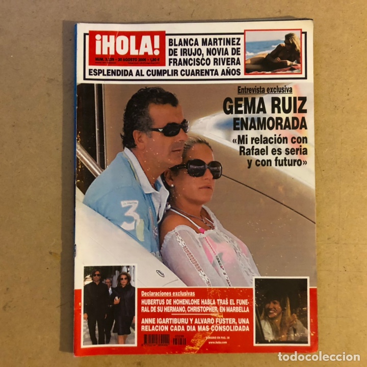 Collectionnisme de Magazine &iexcl;Hola!: &iexcl;HOLA! N&deg;3239 (AGOSTO, 2006). GEMMA RUIZ, BLANCA MART&Iacute;NEZ DE IRUJO, ANNE IGARTIBURU,...