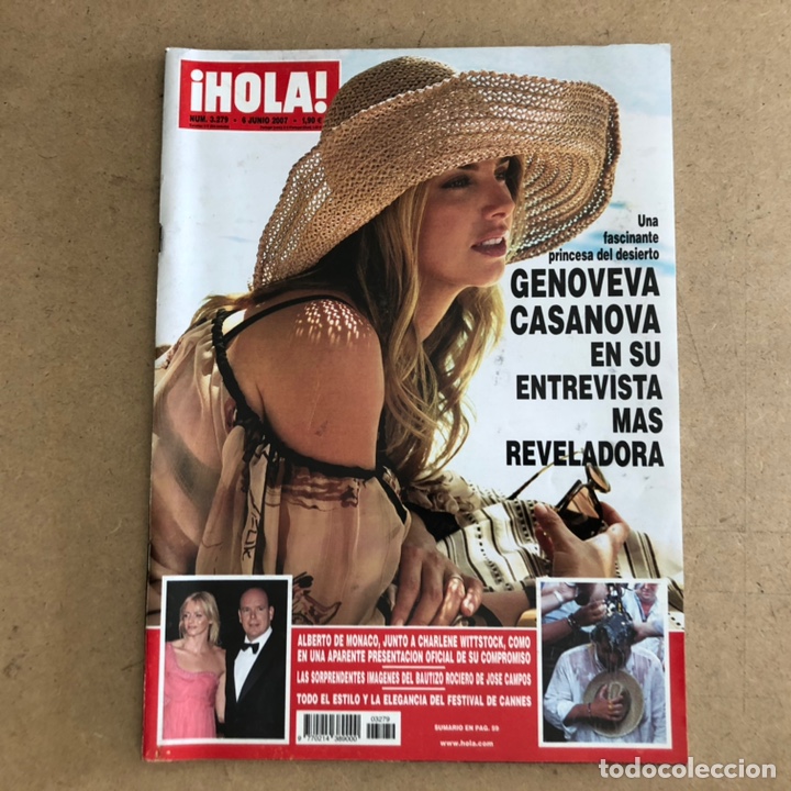 Collectionnisme de Magazine &iexcl;Hola!: &iexcl;HOLA! N&deg;3279 (JUNIO, 2007). GENOVEVA CASANOVA, ALBERTO DE M&Oacute;NACO, JOS&Eacute; CAMPOS EN EL ROC&Iacute;O,...