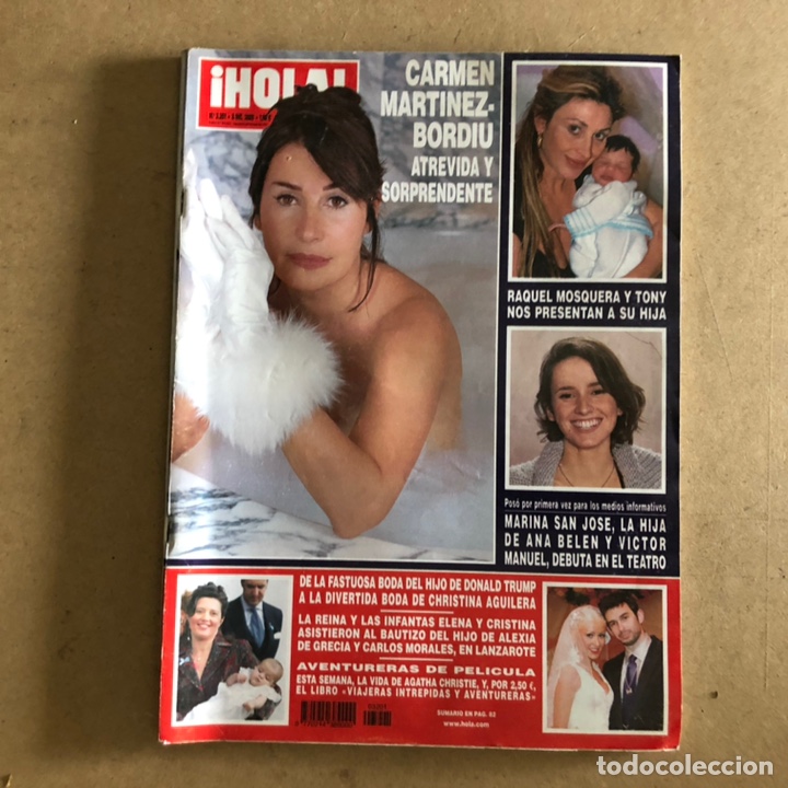 Coleccionismo de Revista Hola: &iexcl;HOLA! N&deg;3201 (DICIEMBRE, 2005). CARMEN MART&Iacute;NEZ BORDI&Uacute;, RAQUEL MOSQUERA, MARINA SAN JOS&Eacute;,...