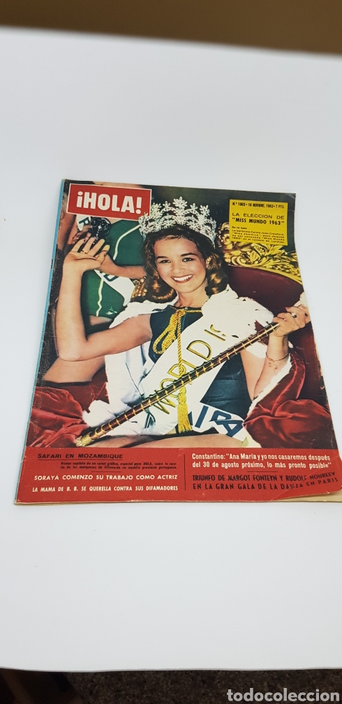 Collectionnisme de Magazine &iexcl;Hola!: Revista Hola 1963 n&uacute;mero 1003 Lola Flores Miss Mundo 1963 Eugenia Montero