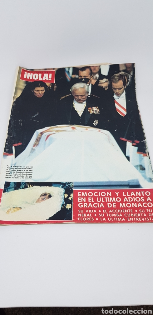 Collectionnisme de Magazine &iexcl;Hola!: Revista Hola n&uacute;mero 1988 octubre 1982 muerte Gracia de M&oacute;naco Jacqueline Kennedy