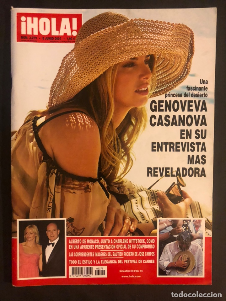 Collectionnisme de Magazine &iexcl;Hola!: &iexcl;HOLA! N&deg;3279 (JUNIO, 2007). GENOVEVA CASANOVA, ALBERTO DE M&Oacute;NACO, EL ROCIO,...