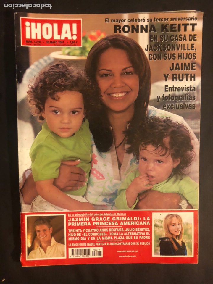 Coleccionismo de Revista Hola: &iexcl;HOLA! N&deg;3278 (MAYO, 2008). ISABEL PANTOJA, JULI&Aacute;N MU&Ntilde;OZ, RANIA DE JORDANIA,...