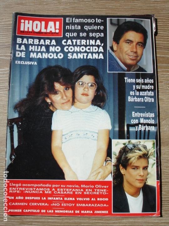 Coleccionismo de Revista Hola: REVISTA HOLA NUM 2.218 DE 19/02/1987 BARBARA CATERINA, LA HIJA NO CONOCIDA DE MANOLO SANTANA