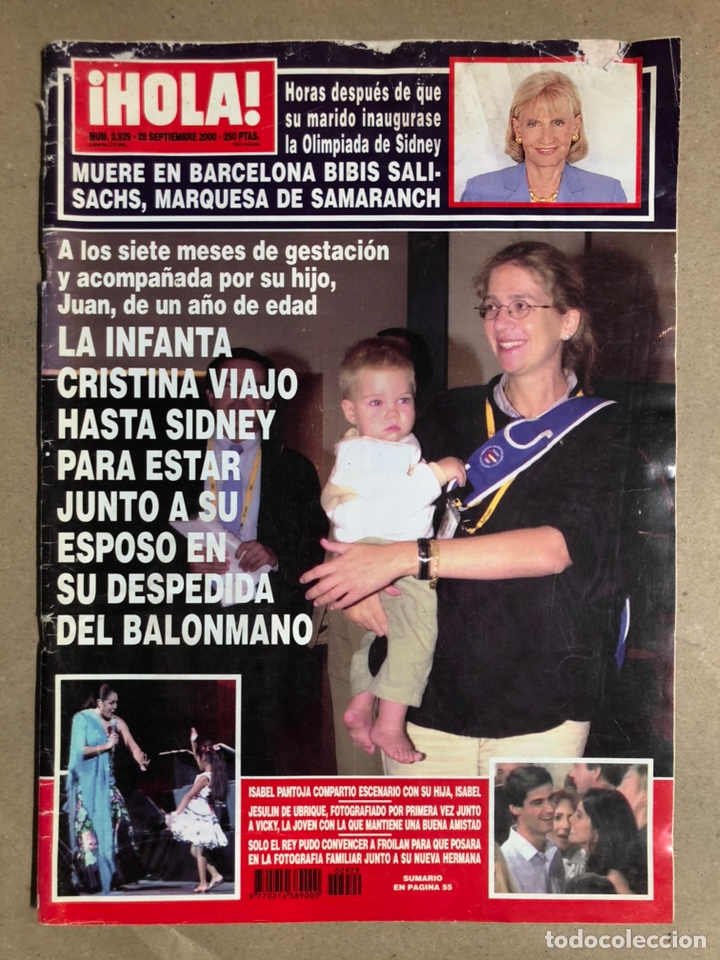 Coleccionismo de Revista Hola: &iexcl;HOLA! N&deg; 2929 (SEPTIEMBRE 2000). ISABEL PANTOJA CHABELITA, JESULIN Y VICKY, FROIL&Aacute;N,...