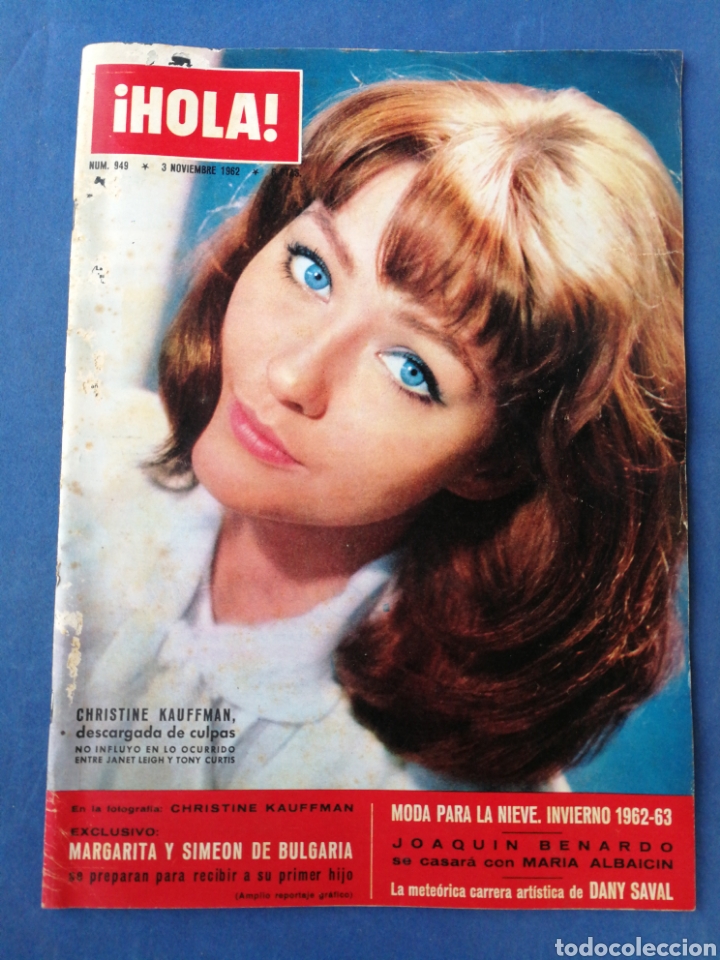 Collectionnisme de Magazine &iexcl;Hola!: REVISTA HOLA- CHRISTINE KAUFFMAN- N&deg;949, 3 NOVIEMBRE 1962.