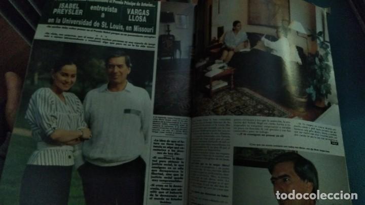 Coleccionismo de Revista Hola: REVISTA HOLA 2187 ENTREVISTA ISABEL PREYSLER A MARIO VARGAS LLOSA1986
