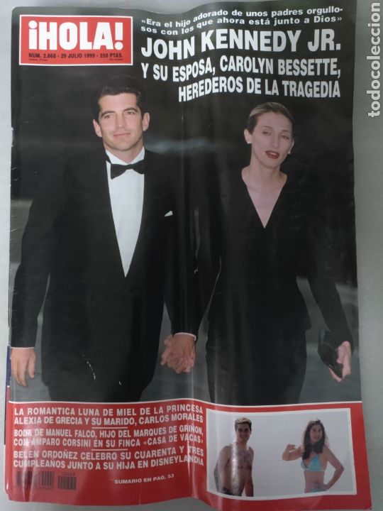 Coleccionismo de Revista Hola: Revista Hola num 2868 de 29 julio 1999 John Kenndy jr