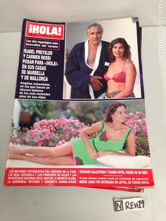 Collectionnisme de Magazine &iexcl;Hola!: Antigua revista HOLA
