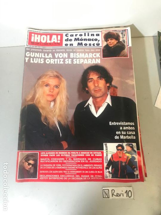 Collectionnisme de Magazine &iexcl;Hola!: Antigua revista HOLA
