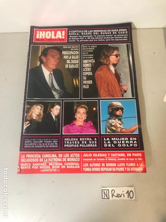 Collectionnisme de Magazine &iexcl;Hola!: Antigua revista HOLA