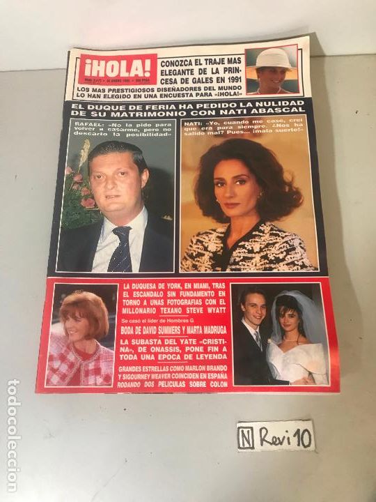 Collectionnisme de Magazine &iexcl;Hola!: Antigua revista HOLA