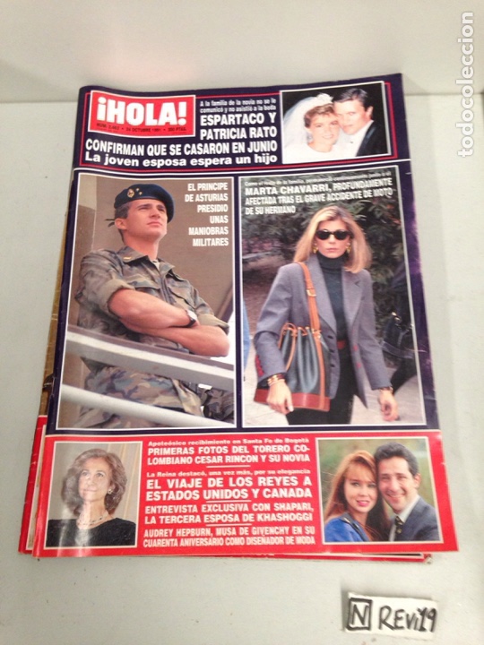 Collectionnisme de Magazine &iexcl;Hola!: Antigua revista HOLA
