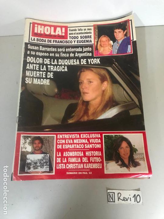 Collectionnisme de Magazine &iexcl;Hola!: Antigua revista HOLA