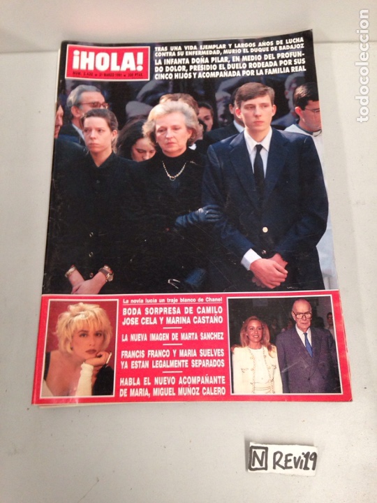 Collectionnisme de Magazine &iexcl;Hola!: Antigua revista HOLA