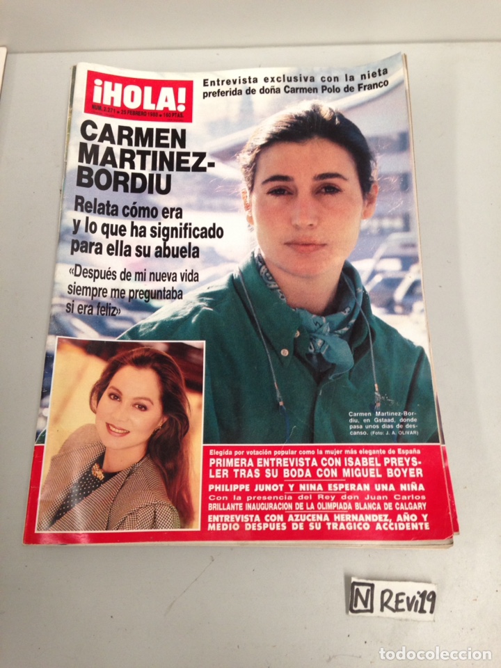 Collectionnisme de Magazine &iexcl;Hola!: Antigua revista HOLA