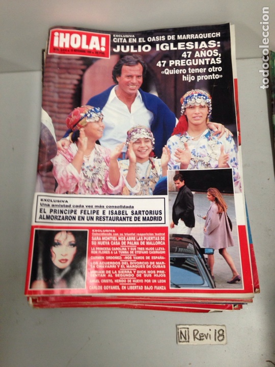 Collectionnisme de Magazine &iexcl;Hola!: Antigua revista HOLA