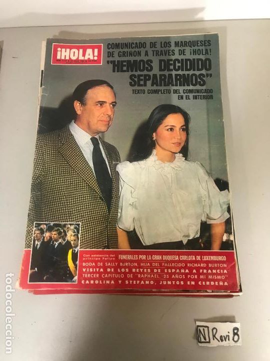 Collectionnisme de Magazine &iexcl;Hola!: Antigua revista HOLA