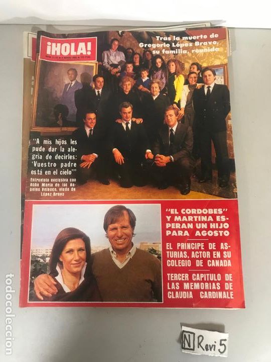 Collectionnisme de Magazine &iexcl;Hola!: Antigua revista HOLA