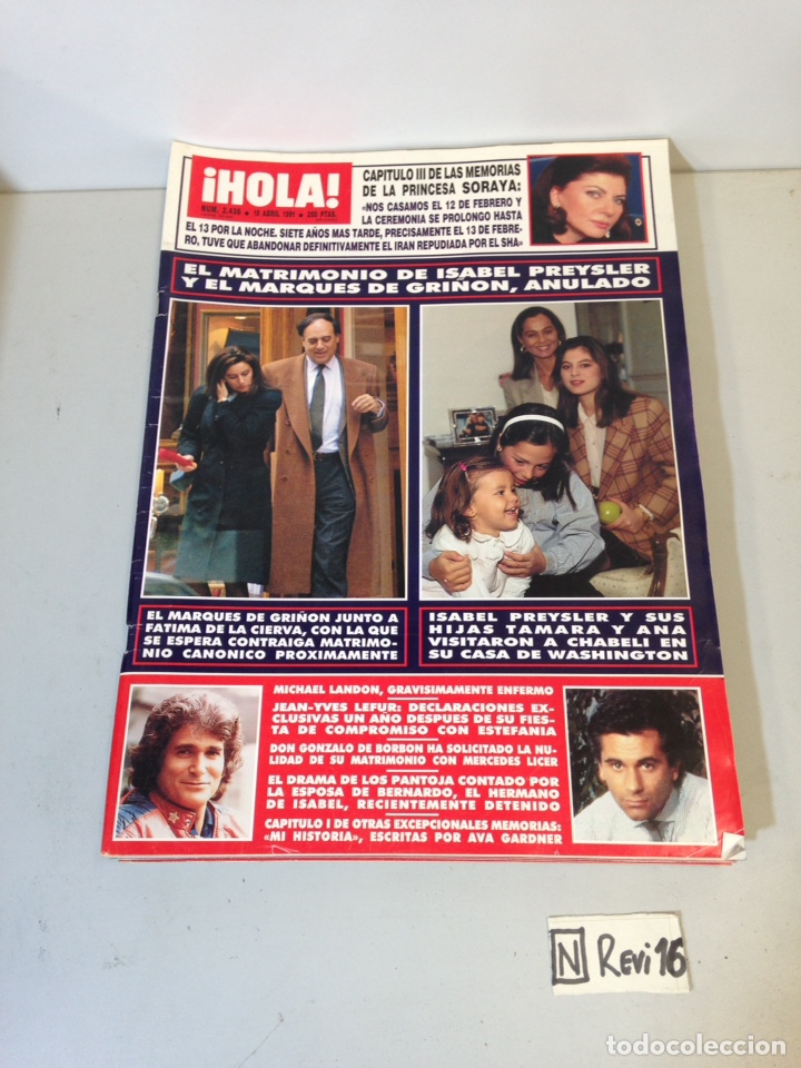 Collectionnisme de Magazine &iexcl;Hola!: Antigua revista HOLA
