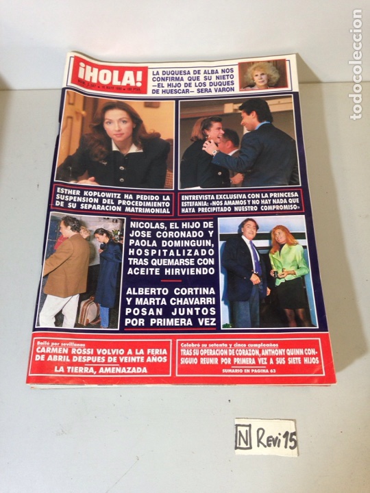 Collectionnisme de Magazine &iexcl;Hola!: Antigua revista HOLA