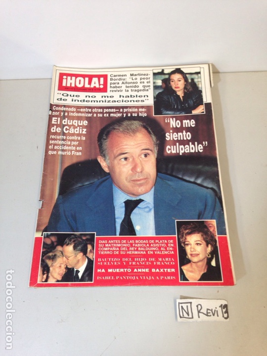 Collectionnisme de Magazine &iexcl;Hola!: Antigua revista HOLA