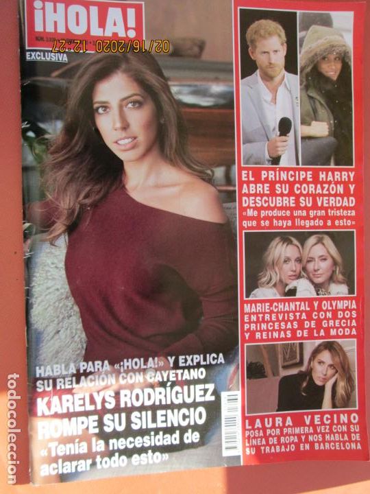 Collectionnisme de Magazine &iexcl;Hola!: REVISTA HOLA N&ordm; 3939 - ENERO 2020 - HARRY Y MEGHAN, LAURA VECINO, KARELYS ...