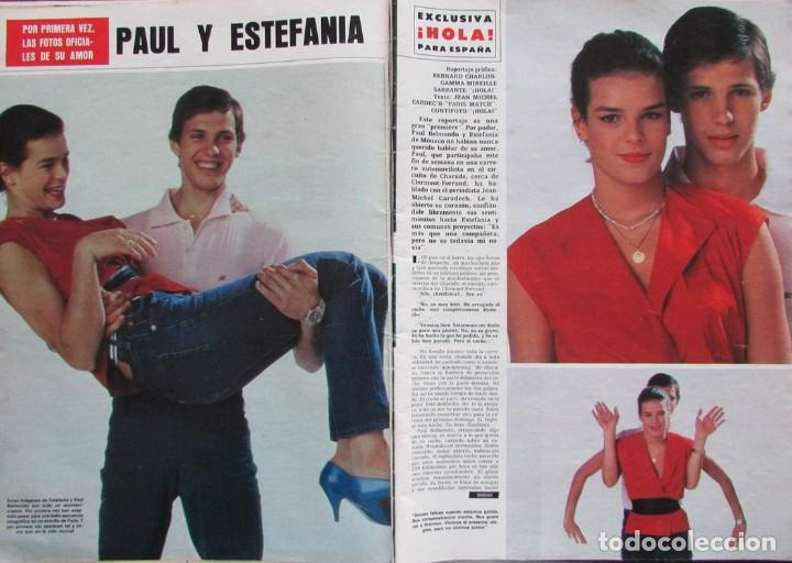 Colecionismo da Revista &iexcl;Hola!: RECORTE REVISTA HOLA N&ordm; 2030 1983 ESTEFAN&Iacute;A DE M&Oacute;NACO Y PAUL BELLMONDO. PORTADA Y 11 PGS