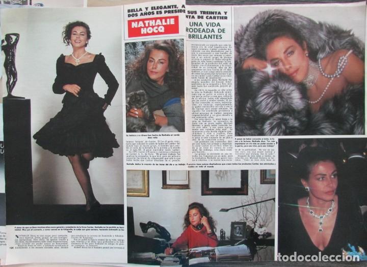 Colecionismo da Revista &iexcl;Hola!: RECORTE REVISTA HOLA N&ordm; 2076 1984 NATHALIE HOCQ 3 PGS