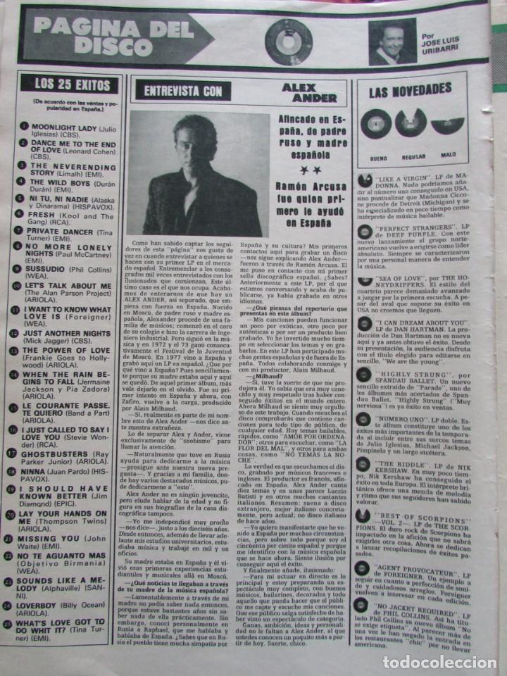 Colecionismo da Revista &iexcl;Hola!: RECORTE REVISTA HOLA N&ordm; 2118 1985 ALEX ANDER, ALASKA.