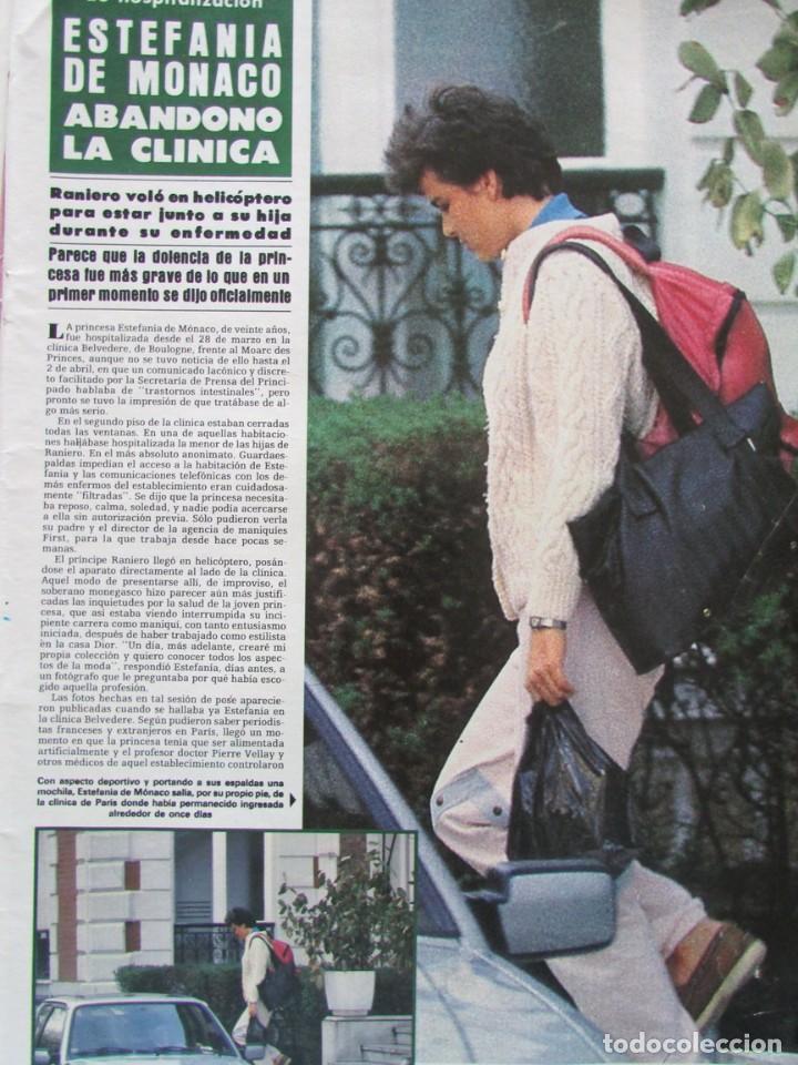 Colecionismo da Revista &iexcl;Hola!: RECORTE REVISTA HOLA N&ordm; 2121 1985 ESTEFAN&Iacute;A DE M&Oacute;NACO 2 PGS