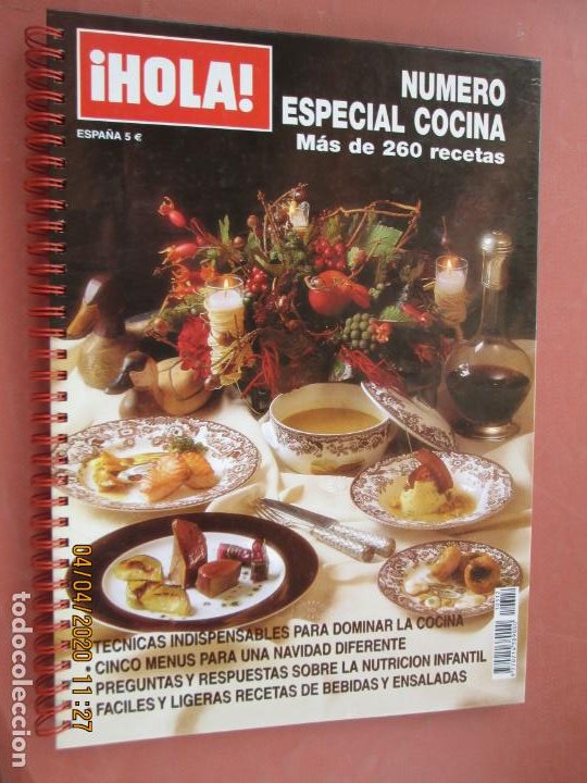 hola revista , especial cocina - pastas dura - Compra venta en todocoleccion