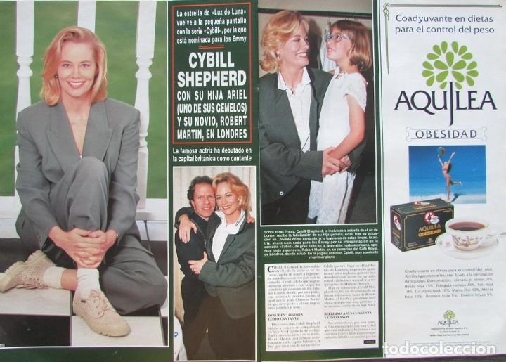 Collezionismo di Rivista &iexcl;Hola!: RECORTE REVISTA HOLA N&ordm; 2703 1996 CYBILL SHEPHERD 3 PGS
