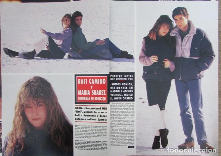 Colecionismo da Revista &iexcl;Hola!: RECORTE REVISTA HOLA N&ordm; 2319 1989 RAFI CAMINO Y MARIA SUAREZ 3 PGS