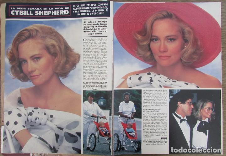 Colecionismo da Revista &iexcl;Hola!: RECORTE REVISTA HOLA N&ordm; 2325 1989 CYBILL SHEPHERD. PORTADA Y 3 PGS