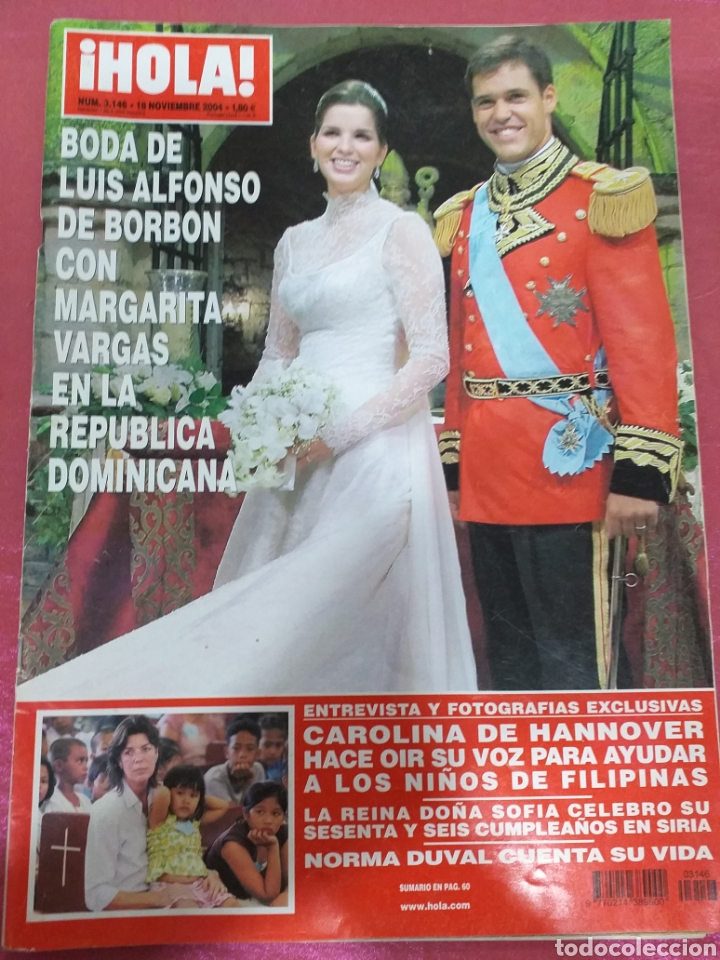 Collectionnisme de Magazine &iexcl;Hola!: Revista Hola - Boda Luis A. Borb&oacute;n - nov. 2004