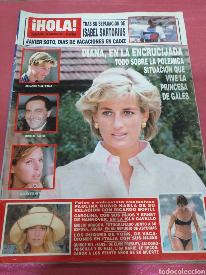 Collectionnisme de Magazine &iexcl;Hola!: Revista HOLA - Diana en la encrucijada - agost. 1997