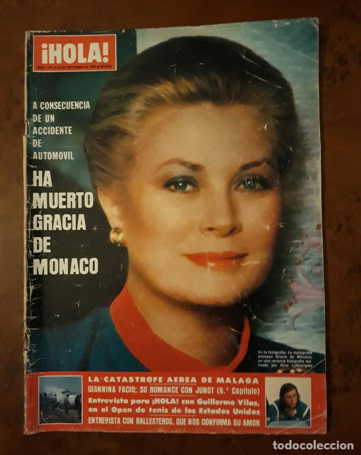 Coleccionismo de Revista Hola: HOLA N&deg; 1987. HA MUERTO GRACIA DE MONACO. A&Ntilde;O 1982