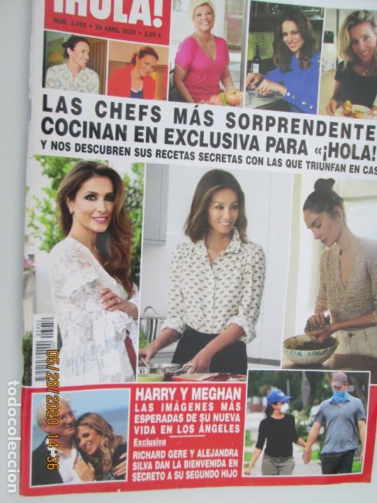 Coleccionismo de Revista Hola: REVISTA HOLA - N&ordm; 3952 - ABRIL 2020 - CHEFS: TERELU, EVA GONZ&Aacute;LEZ, ELSA PATAKI, ISABEL PREYSLER ....
