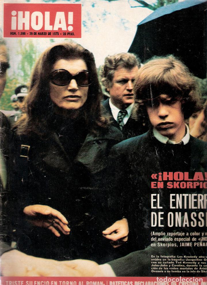 Coleccionismo de Revista Hola: HOLA ENTIERRO DE ONASSIS