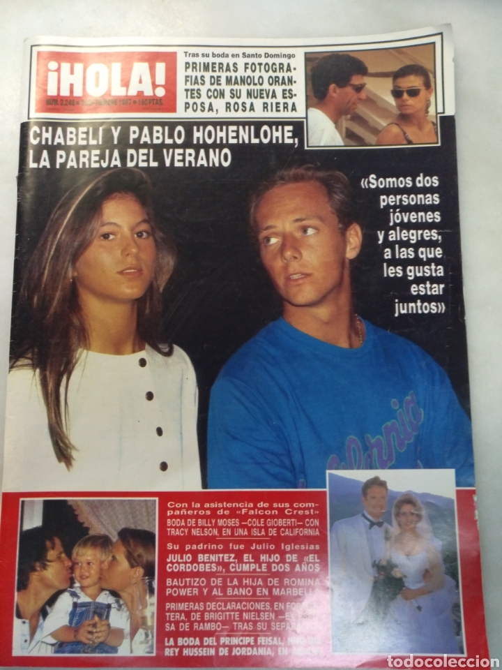 Coleccionismo de Revista Hola: Hola num 2246 de 3 septiembre 1987. Chabeli