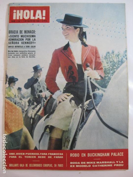 Coleccionismo de Revista Hola: &iexcl;HOLA! NUM. 1.132 - 7 MAYO 1966 - JACQUELINE KENNEDY FERIA SEVILLA